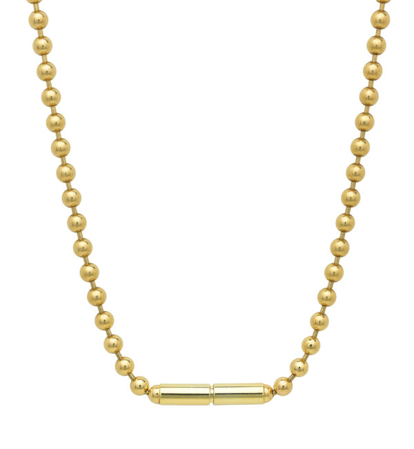 Bead Chain Necklace in 18-Karat Gold