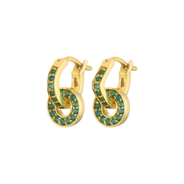 Earring Charm with Precious Stones