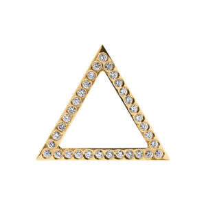 Triangle Pendant with Diamonds