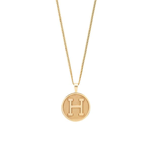 Letter Pendant Necklace in 14-Karat Gold