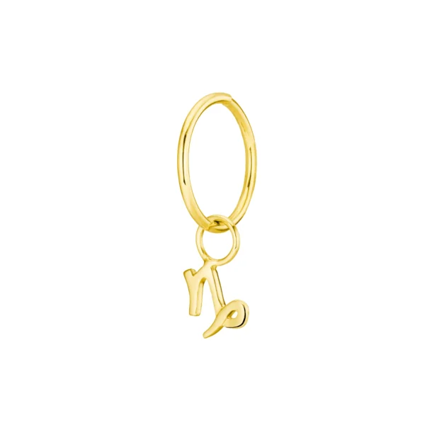 Zodiac charm ink. hoop I 18 Karat Guld