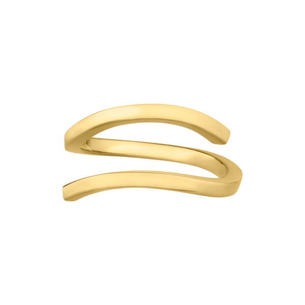 Open Ring in 18-Karat Gold – Wave Collection