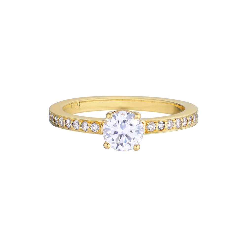 uddybe lastbil zoom Halo diamant forlovelsesring - Haniel Jewelry