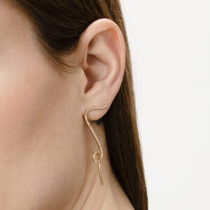 Drop Earring with Diamonds - Motion Collection